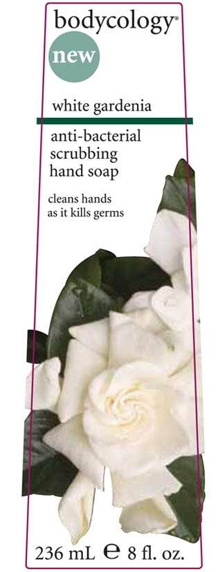 Bodycology white gardenia anti-bacterial scrubbing hand soap