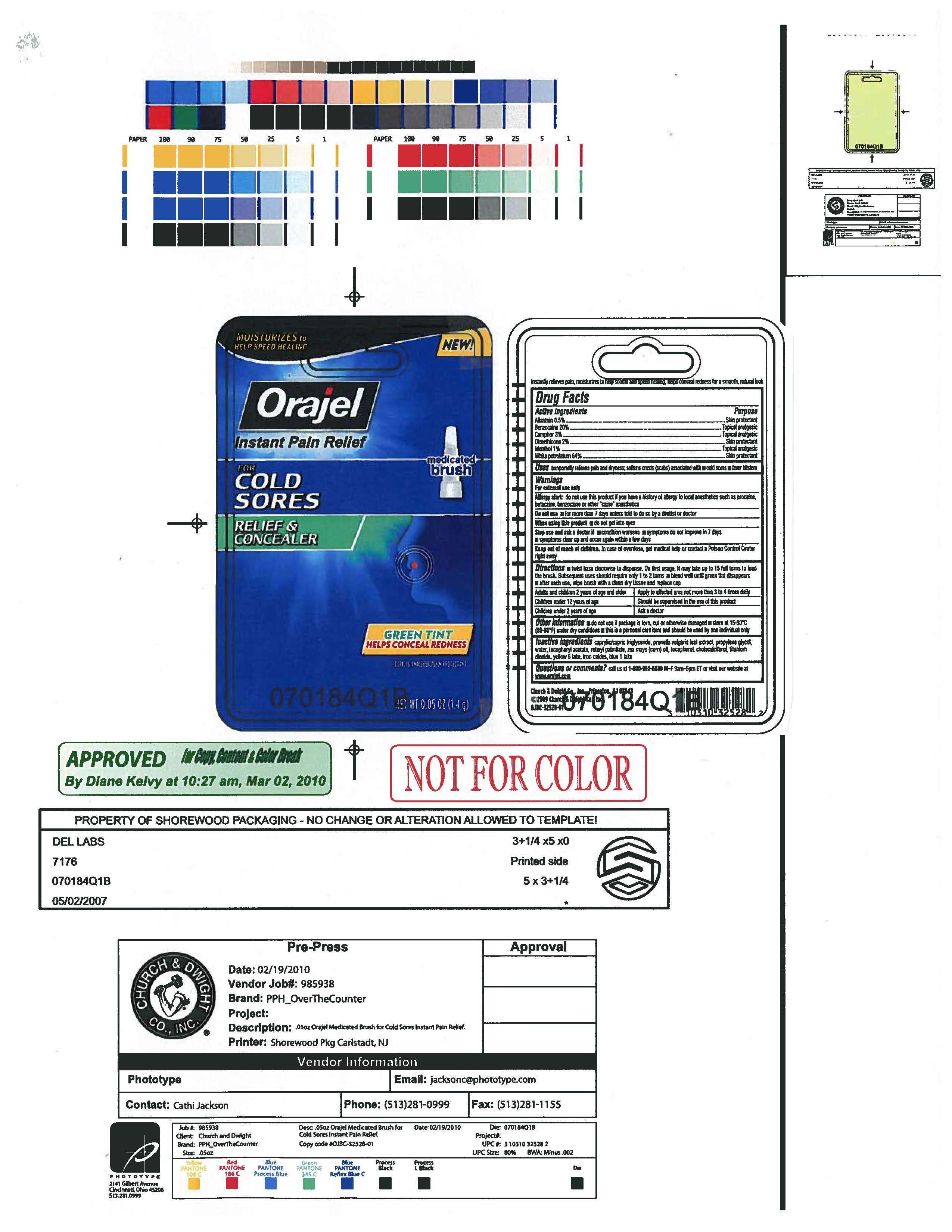 Orajel for Codl Sores Relief and Concealer