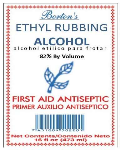 Bortons Ethyl Rubbing Alcohol