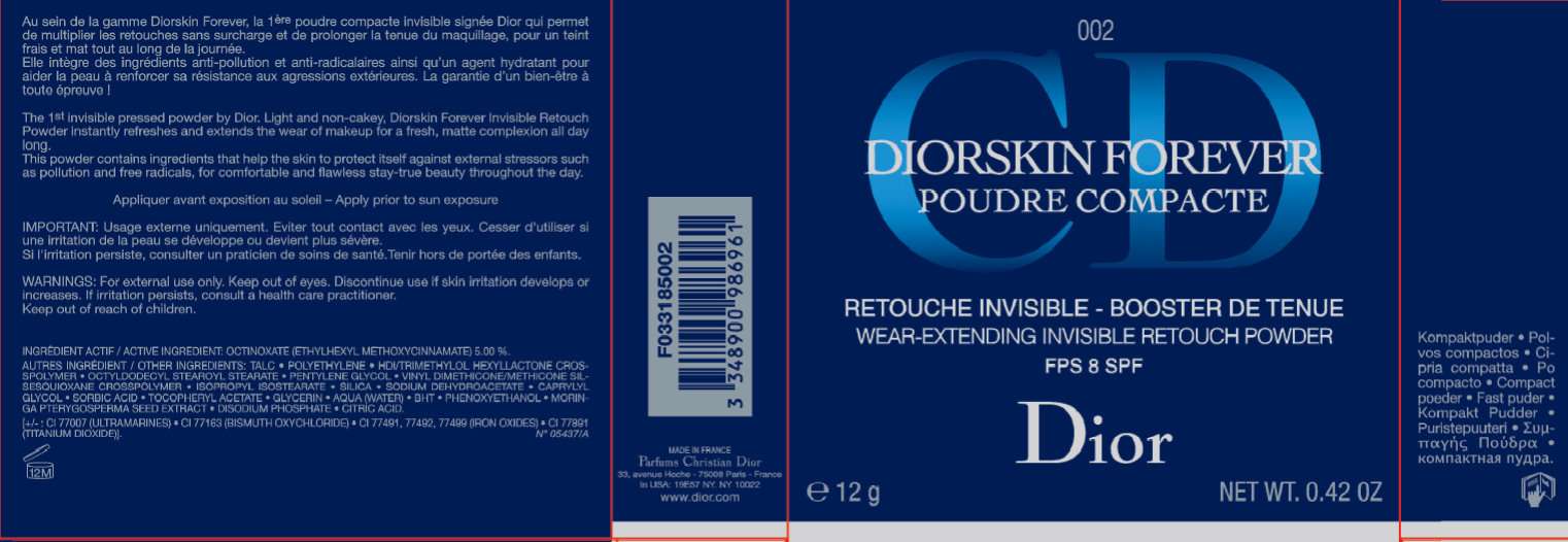 DiorSkin Forever Wear Extending Invisible Retouch SPF 8 - 002