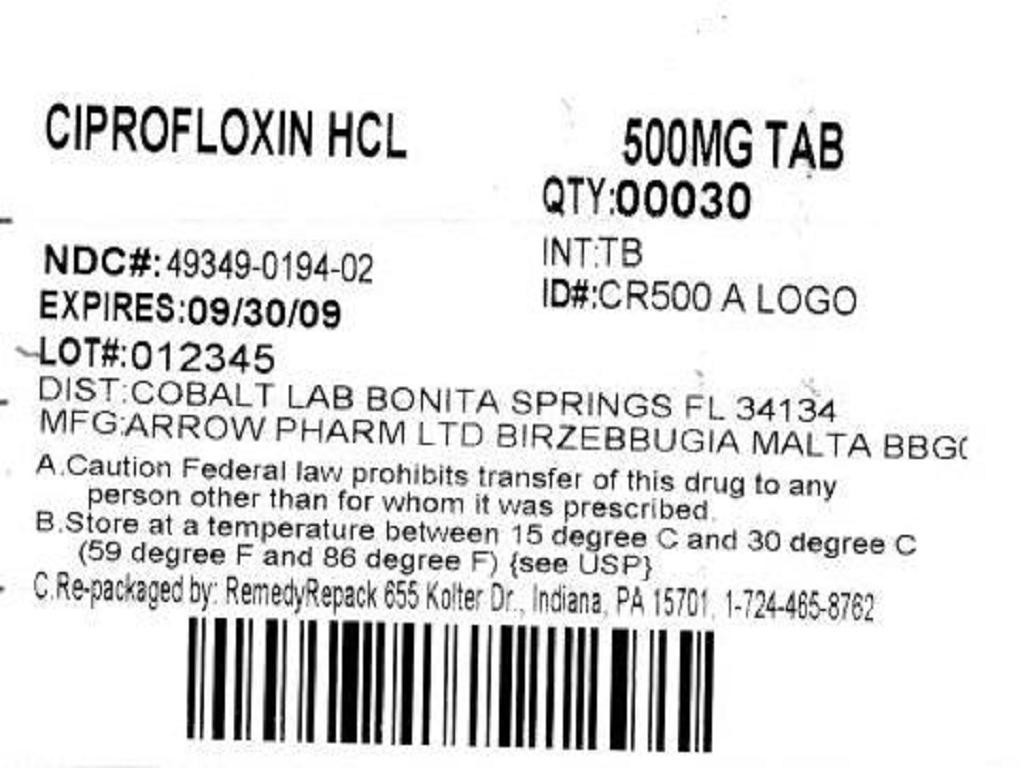 Ciprofloxacin Hydrochloride