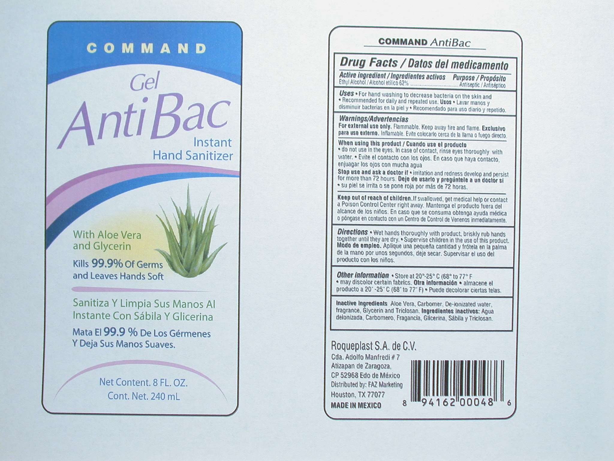 Command AntiBac Instant Hand Sanitizer