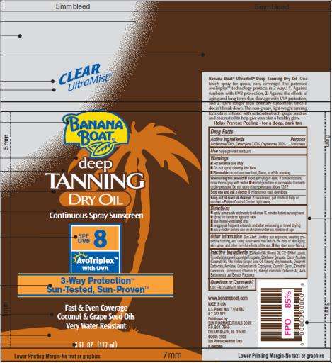 Banana Boat Deep Tanning Dry SPF 8