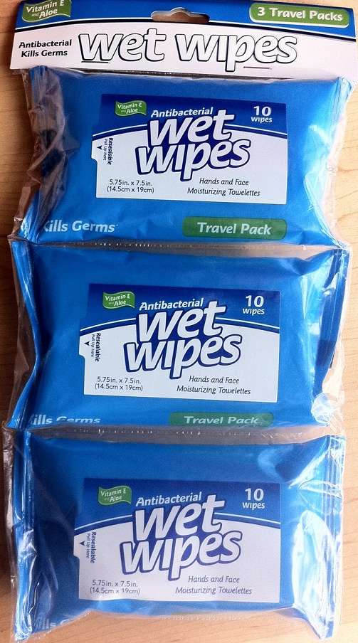 ANTIBACTERIAL WET WIPES TRAVEL PACK