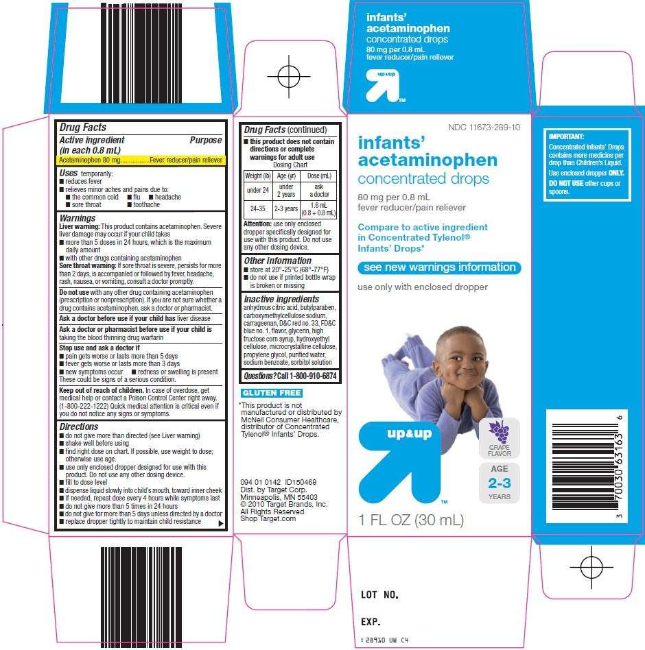 Up and Up infants acetaminophen