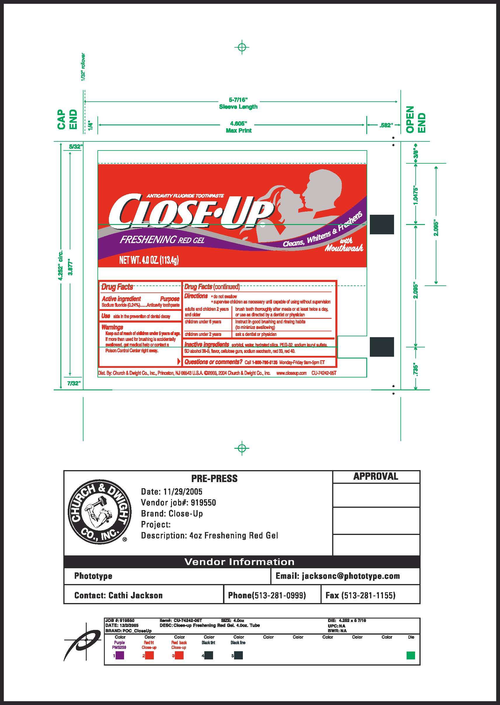 Close Up Anticavity Toothpaste