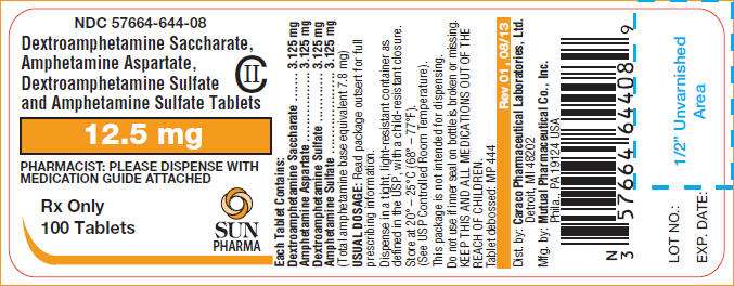 Dextroamphetamine saccharate, amphetamine aspartate, dextroamphetamine sulfate, and amphetamine sulfate