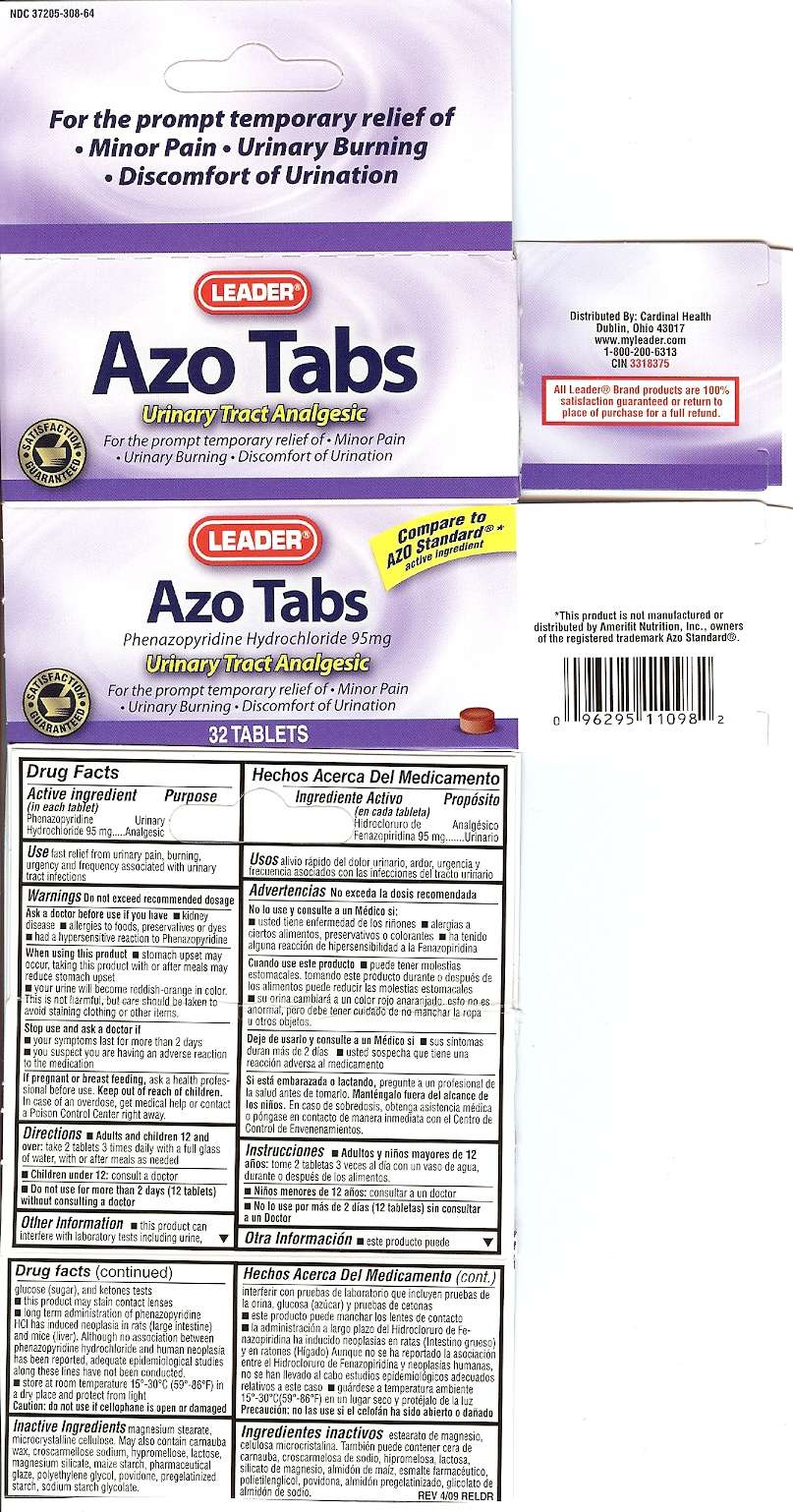 LEADER Azo Tabs Urinary Tract Analgesic