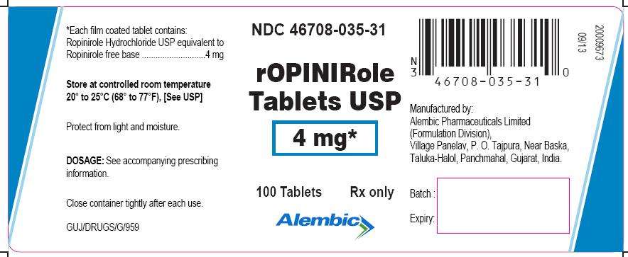 ROPINIROLE HYDROCHLORIDE