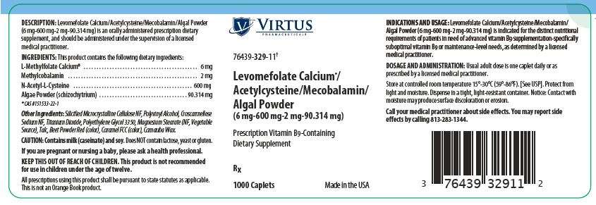Levomefolate Calcium Acetylcysteine and Mecobalamin Algal