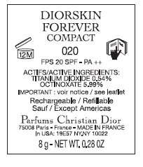 CD DiorSkin Forever Compact Flawless Perfection Fusion Wear Makeup SPF 25 - 020