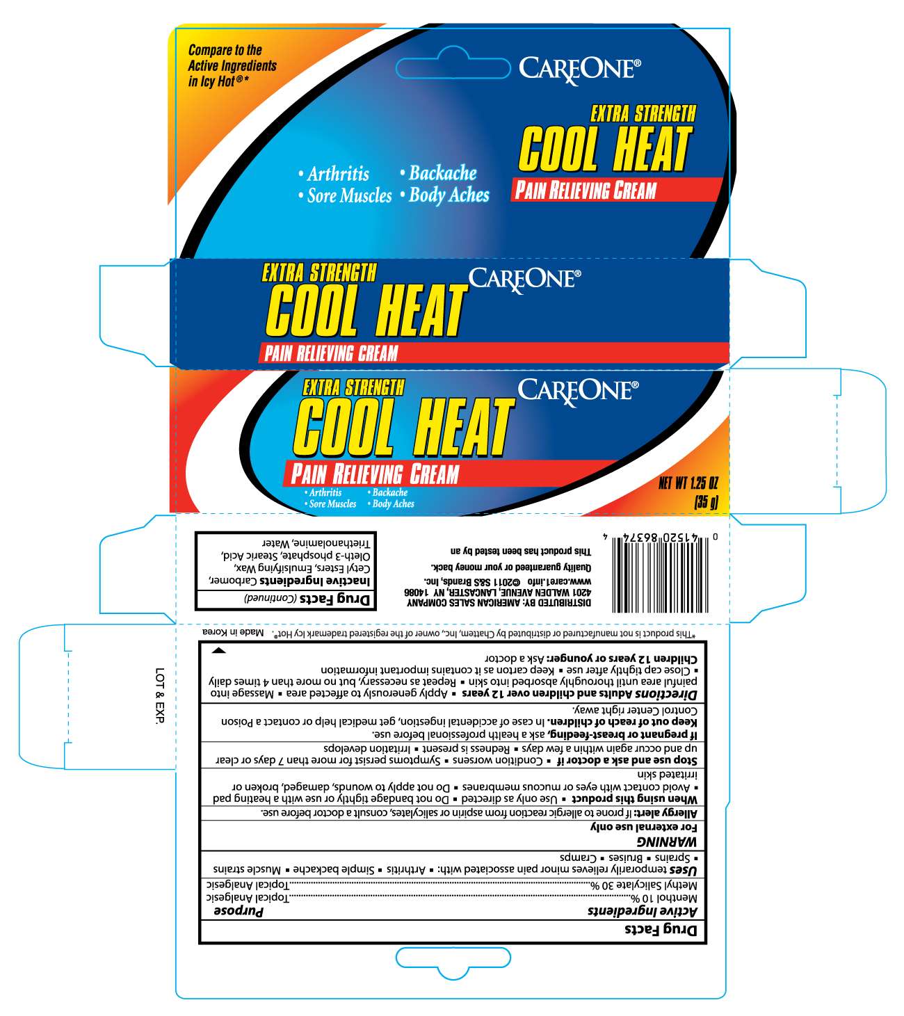 CARE ONE COOL HEAT PAIN RELIEVING