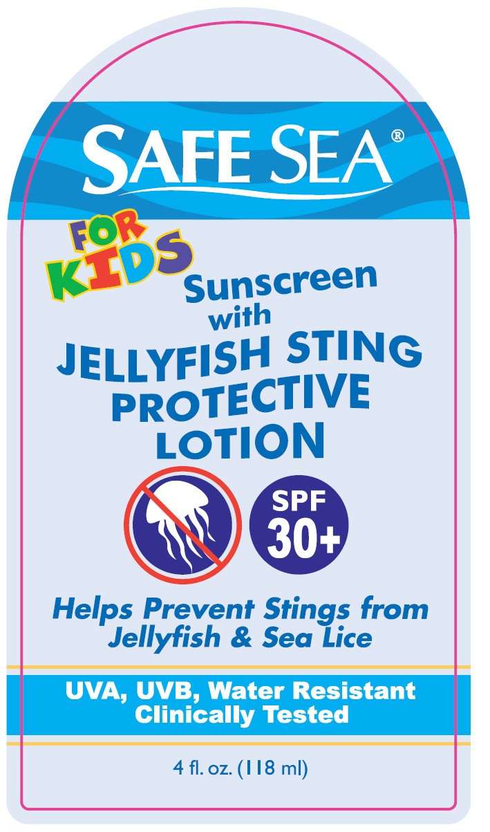 Safe Sea For Kids Sunscreen With Jellyfish Sting Protective SPF 30 Plus