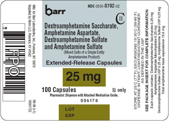 Dextroamphetamine Saccharate, Amphetamine Aspartate, Dextroamphetamine Sulfate, and Amphetamine Sulfate