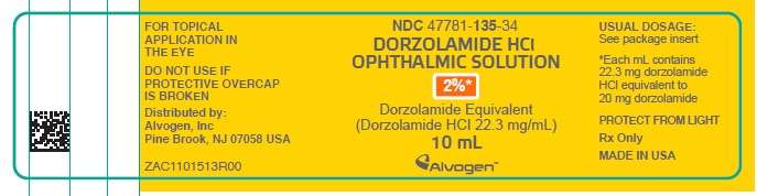 Dorzolamide Hydrochloride Ophthalmic Solution 2%, 10mL