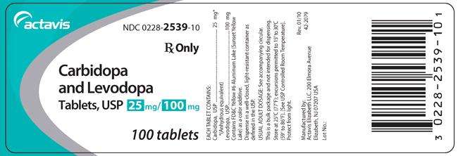 Carbidopa and levodopa