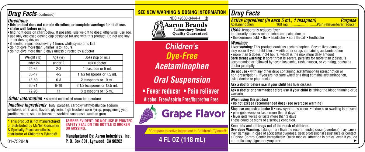 Dye-Free Childrens Acetaminophen Grape