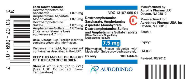 Dextroamphetamine Saccharate, Amphetamine Aspartate Monohydrate, Dextroamphetamine Sulfate and Amphetamine Sulfate