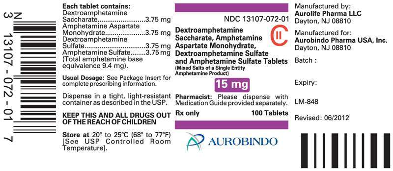 Dextroamphetamine Saccharate, Amphetamine Aspartate Monohydrate, Dextroamphetamine Sulfate and Amphetamine Sulfate
