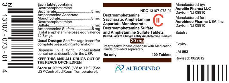 Dextroamphetamine Saccharate, Amphetamine Aspartate Monohydrate, Dextroamphetamine Sulfate and Amphetamine Sulfate