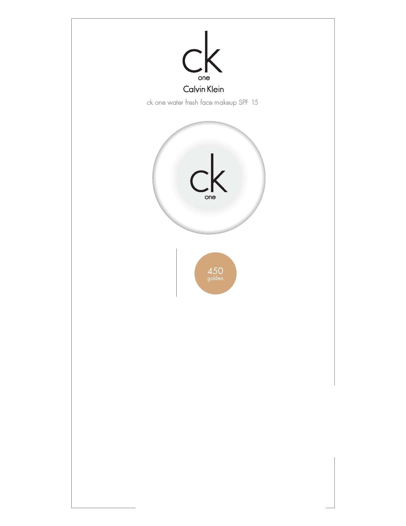 ck one waterfresh face makeup spf 15