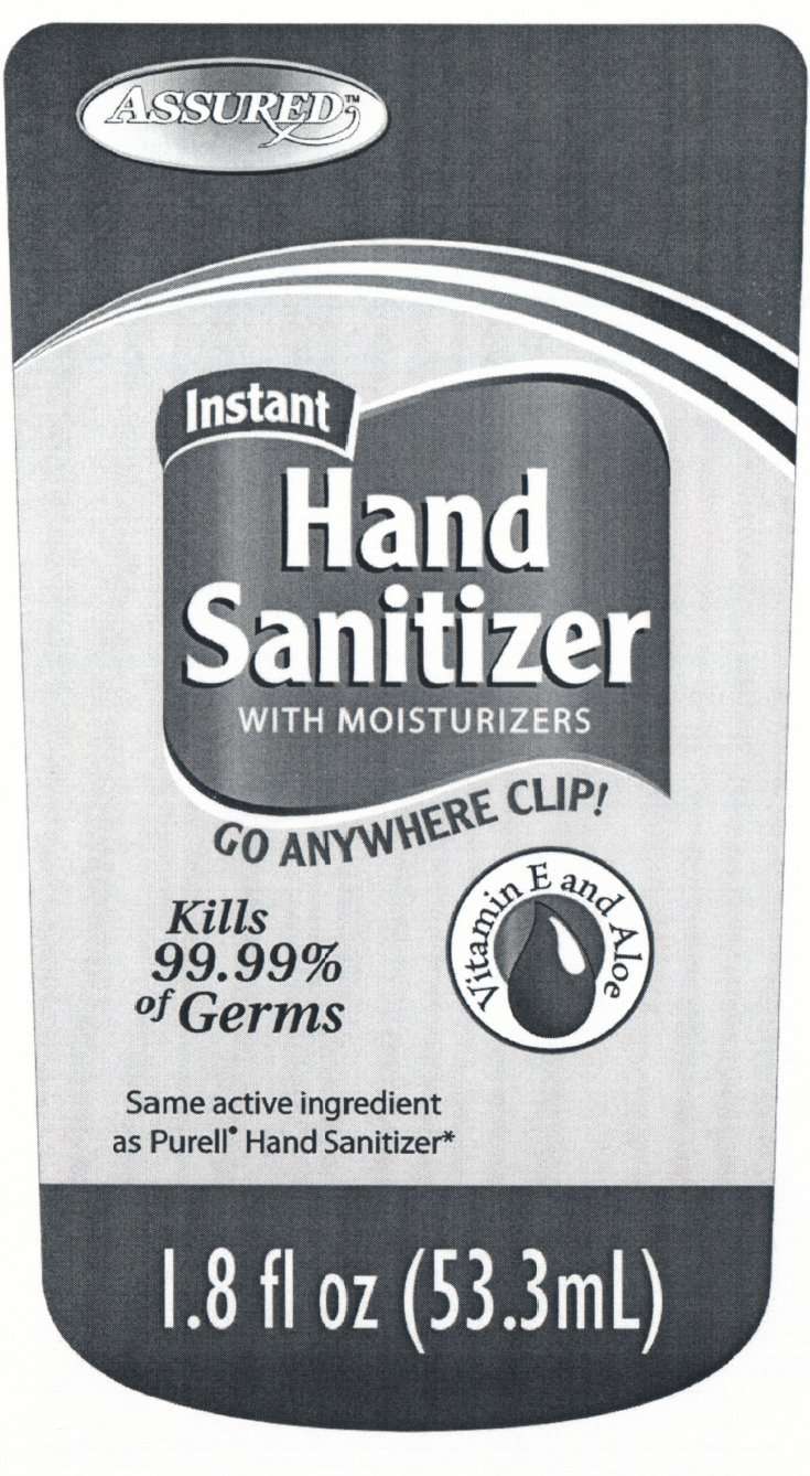 ASSURED Instant Hand Sanitizer WITH MOISTURIZERS Vitamin E and Aloe