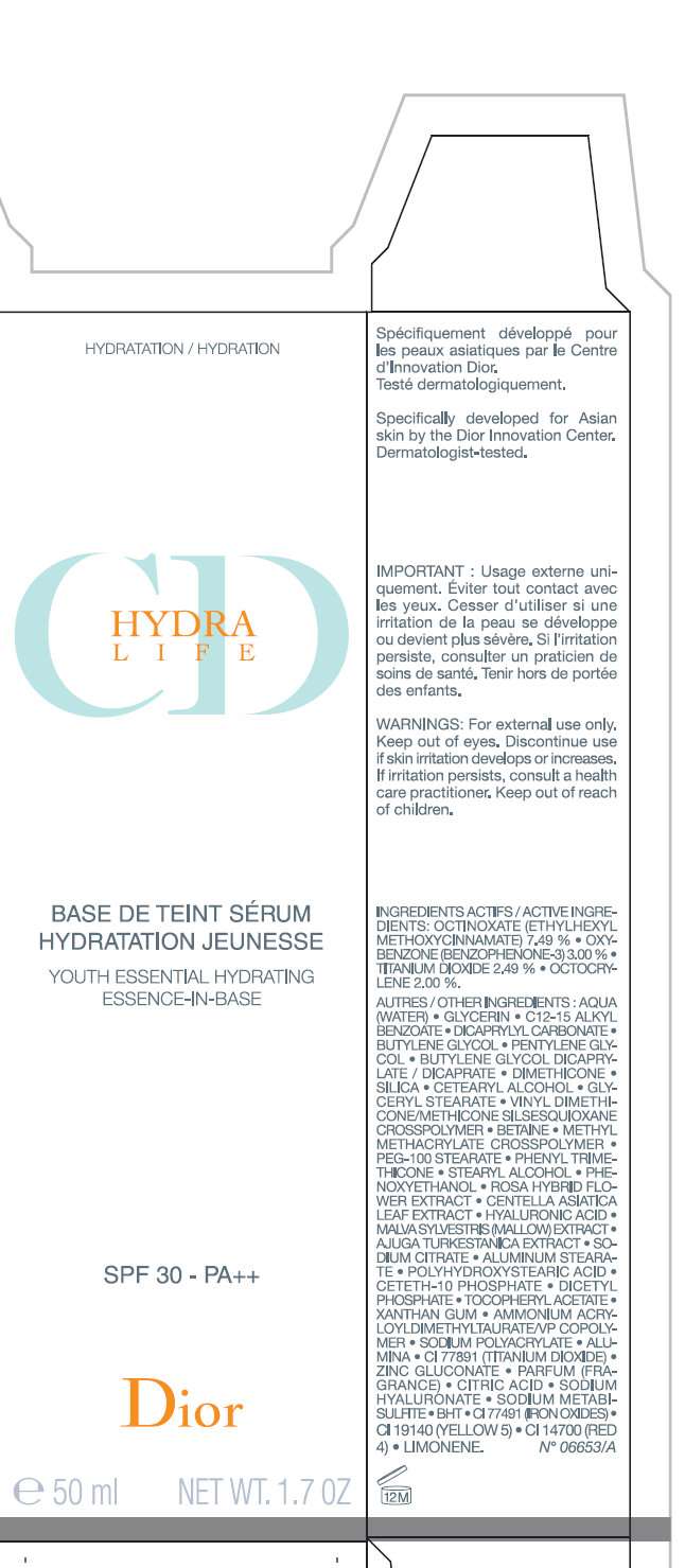 HYDRALIFE YOUTH ESSENTIAL HYDRATING ESSENCE-IN-BASE SPF 30