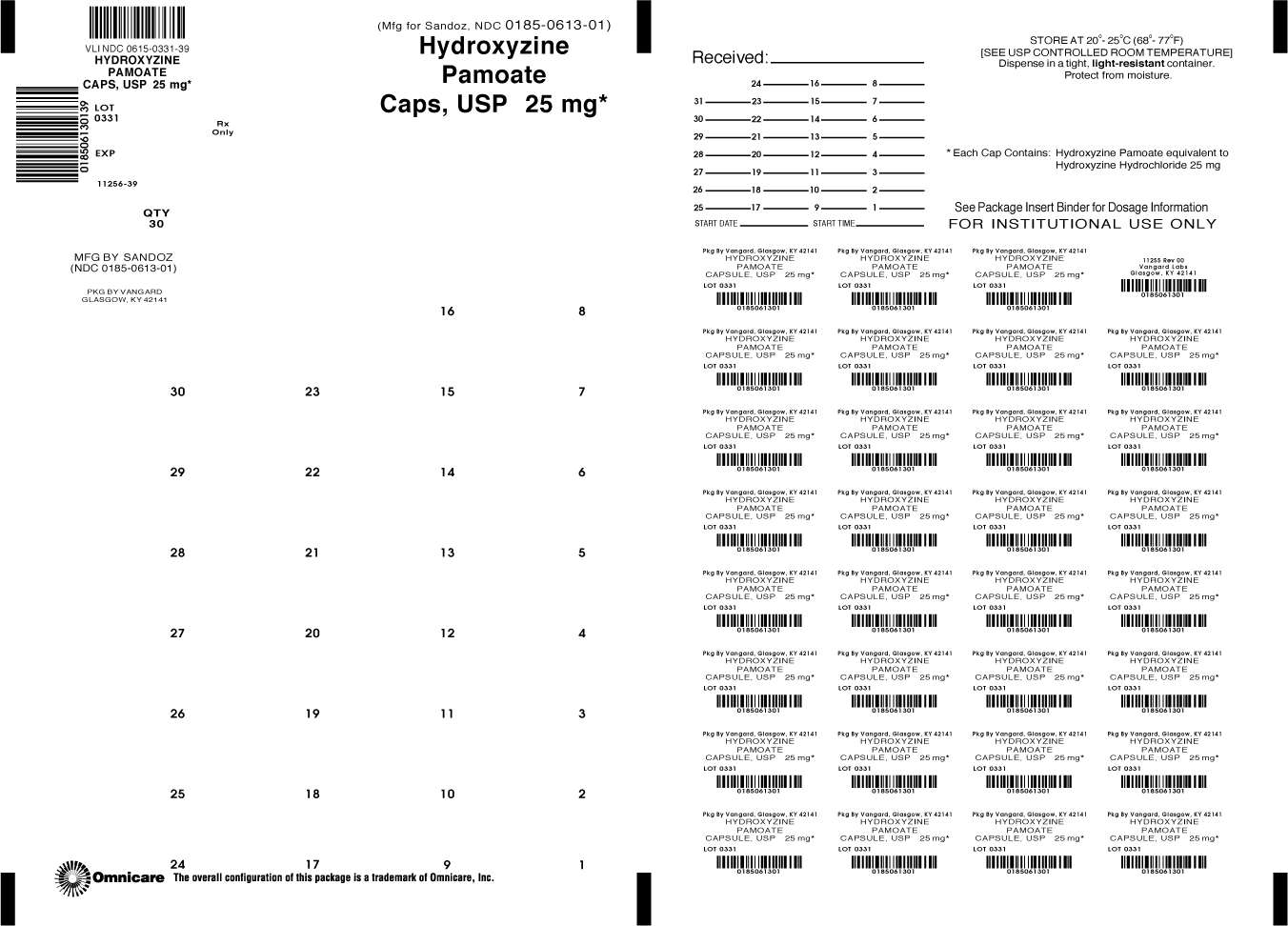 hydroxyzine pamoate