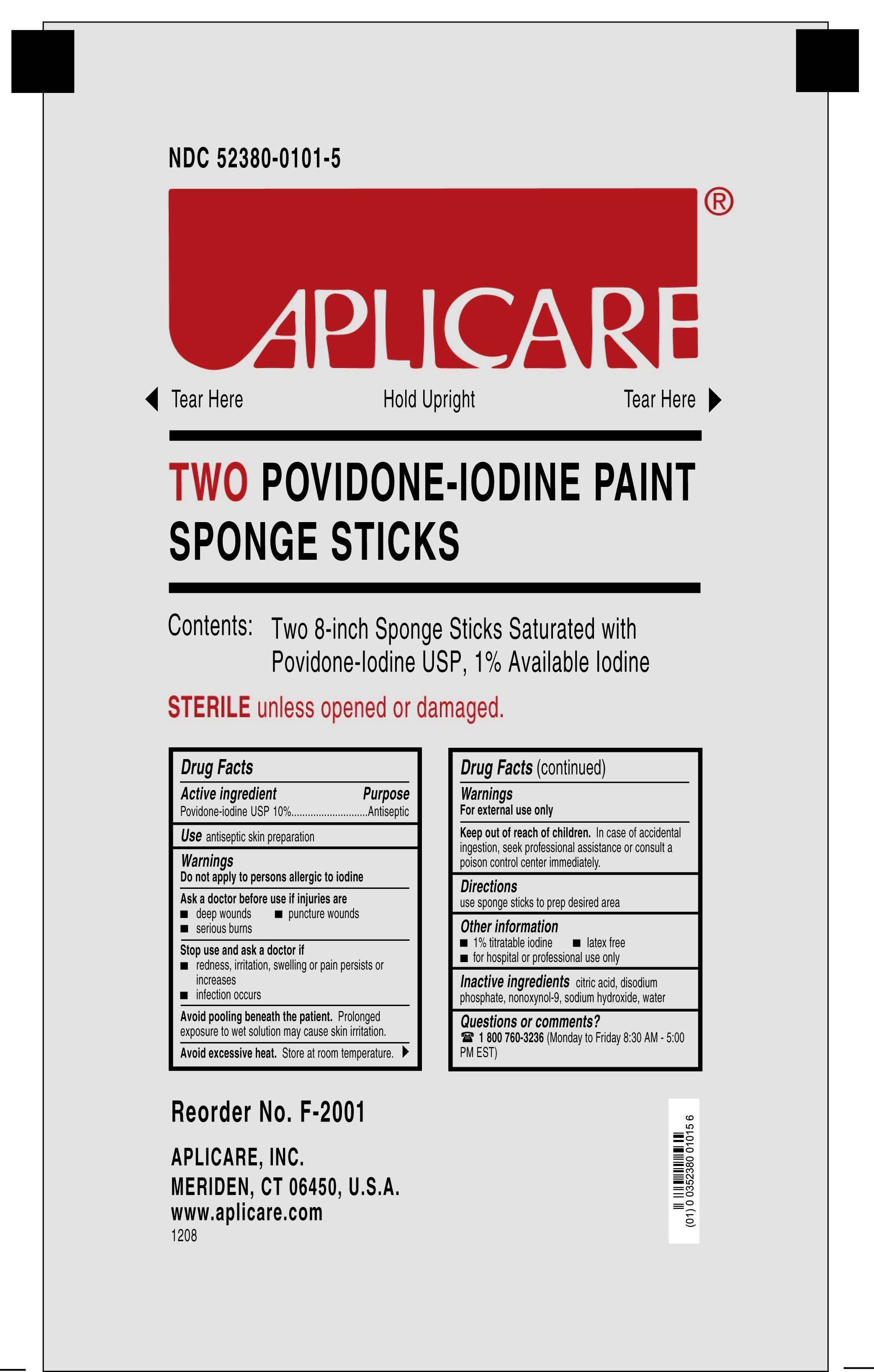Aplicare Povidone-Iodine Sponge