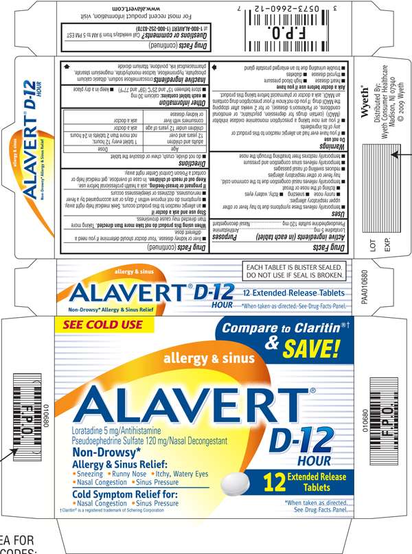 ALAVERT ALLERGY SINUS D-12