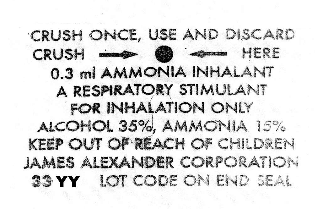 Ammonia Inhalants