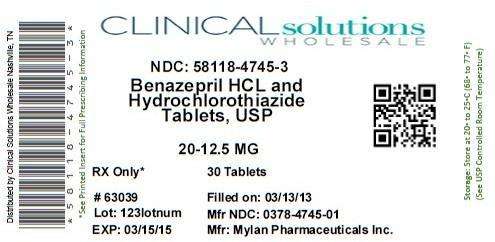 Benazepril Hydrochloride and Hydrochlorothiazide