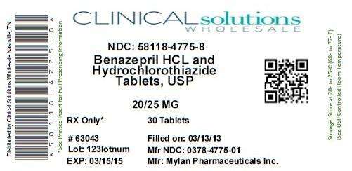 Benazepril Hydrochloride and Hydrochlorothiazide