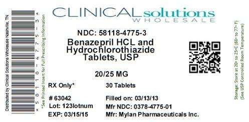 Benazepril Hydrochloride and Hydrochlorothiazide