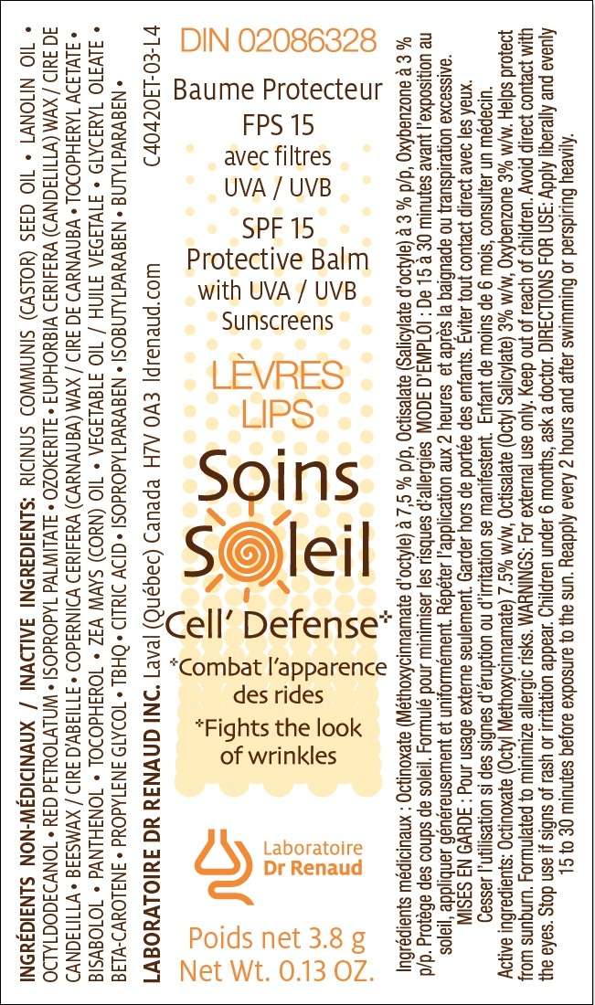 SPF 15 Protective Balm with UVA/UVB Sunscreens