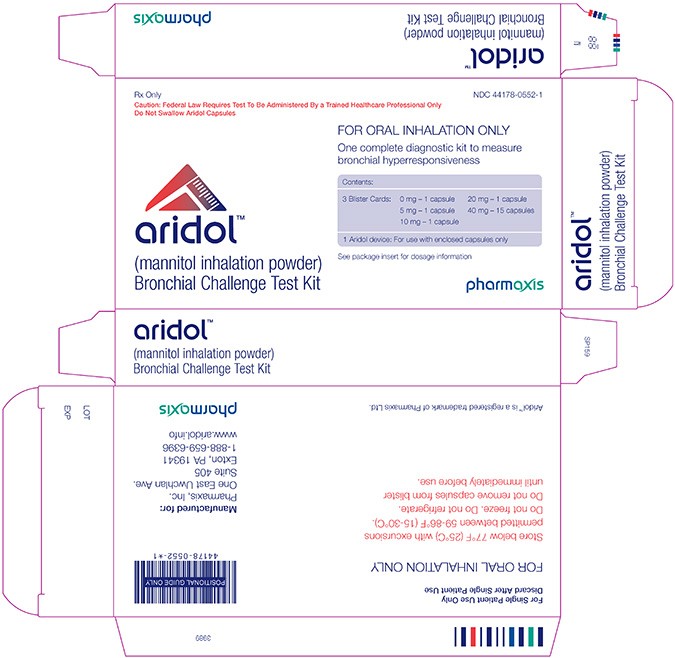 Aridol Bronchial Challenge Test Kit