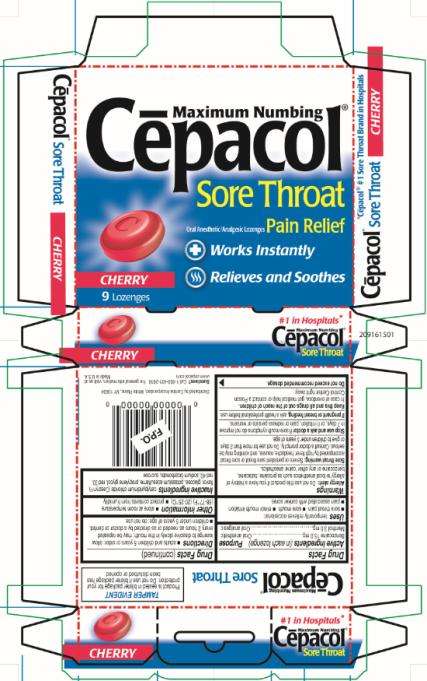 Cepacol Sore Throat Maximum Numbing Cherry