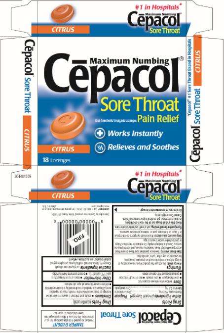 Cepacol Sore Throat Maximum Numbing Cherry