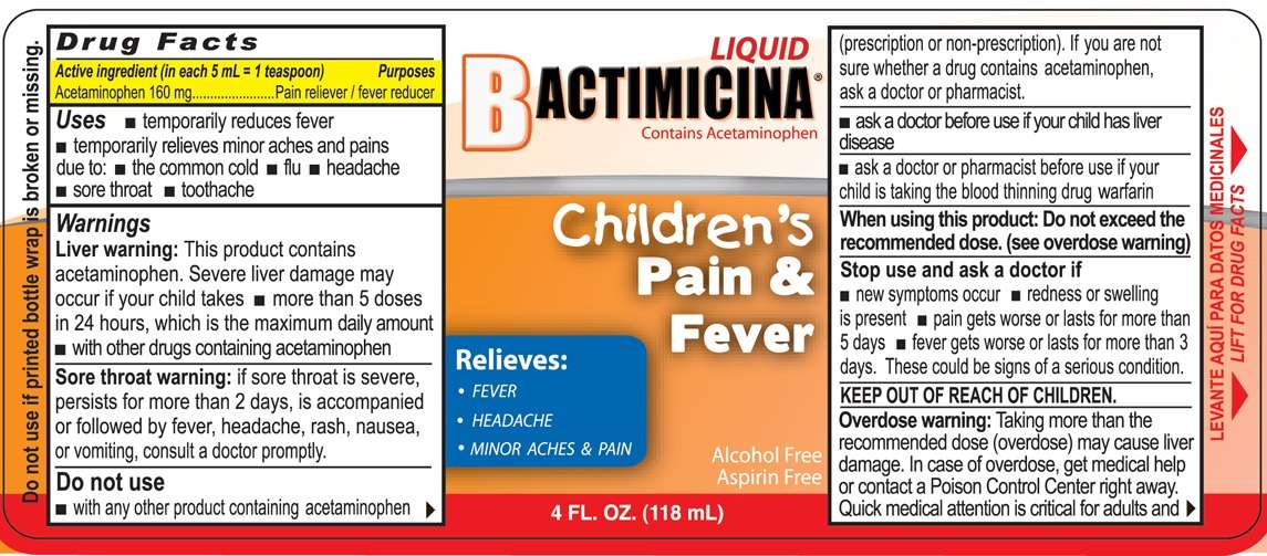 Bactimicina Childrens Pain and Fever