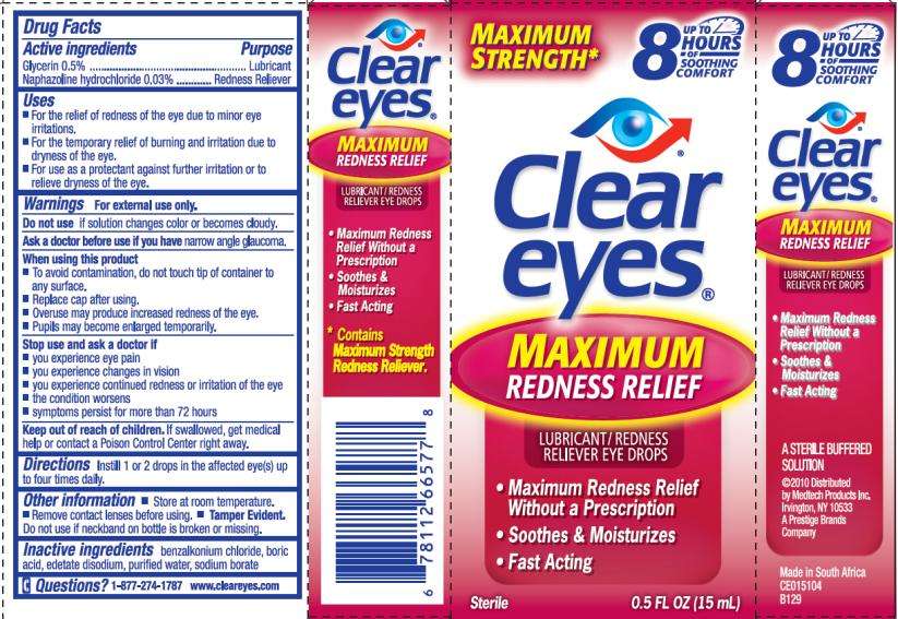 Clear Eyes Maximum Redness Relief