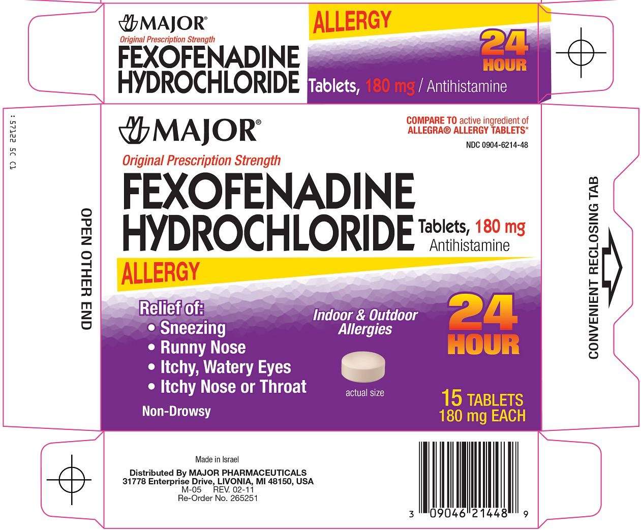 fexofenadine hydrochloride