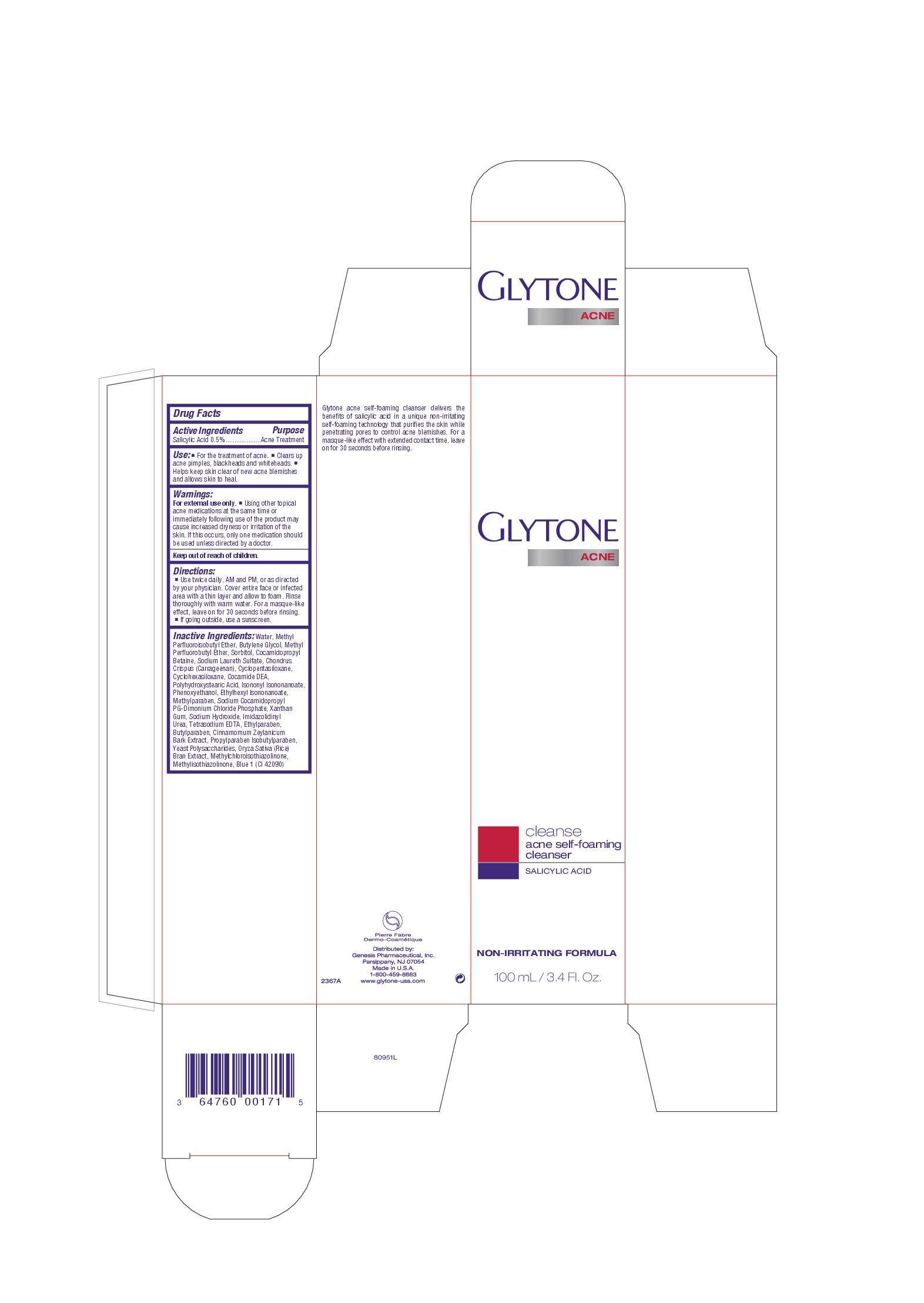 Glytone acne self cleanser