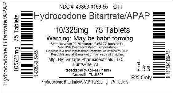 Hydrocodone Bitartrate And Acetaminophen