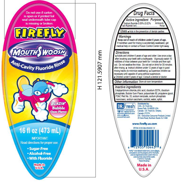 Firefly Mouth Swoosh Anti-Cavity Fluoride Rinse