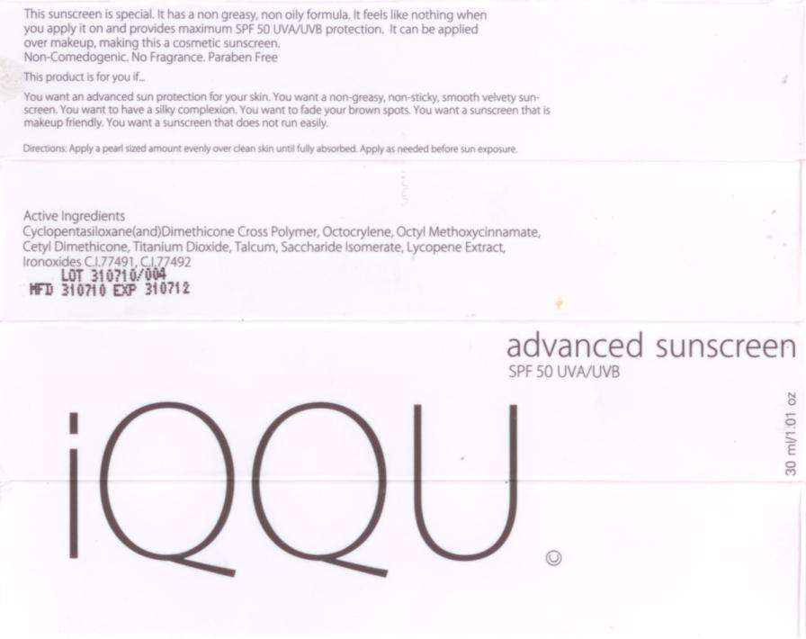 IQQU Advanced Sunscreen SPF 50