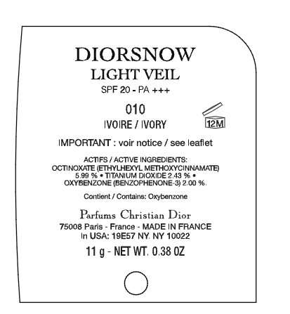 Dior Snow Light Veil 010 Ivory SPF 20