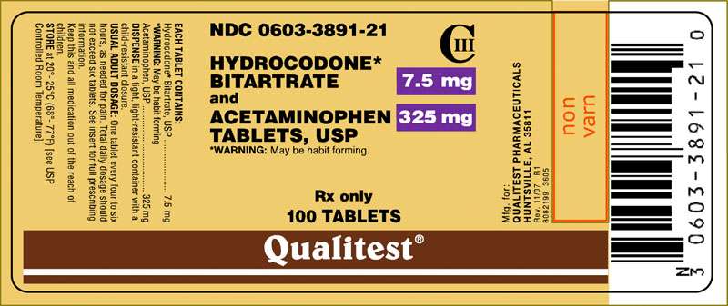 Hydrocodone Bitartrate And Acetaminophen