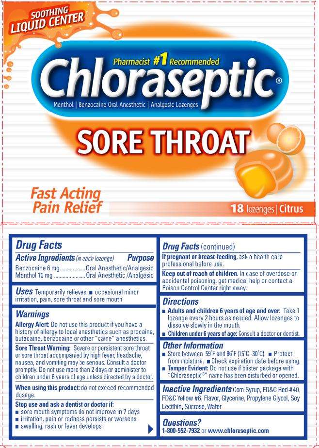 Chloraseptic Sore Throat Liquid Center