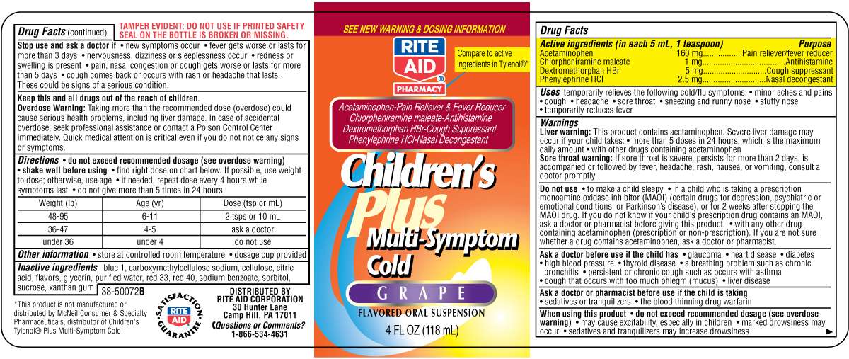 Childrens Plus Multi-Symptom Cold Grape