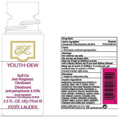 YOUTH DEW ROLL-ON ANTIPERSPIRANT DEODORANT